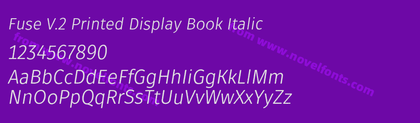 Fuse V.2 Printed Display Book ItalicPreview Fuse V.2 Printed Display Book ItalicPreview