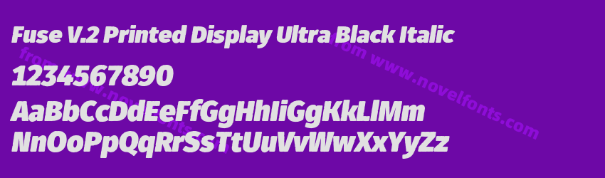 Fuse V.2 Printed Display Ultra Black ItalicPreview Fuse V.2 Printed Display Ultra Black ItalicPreview