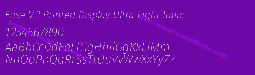 Fuse V.2 Printed Display Ultra Light ItalicPreview Fuse V.2 Printed Display Ultra Light ItalicPreview
