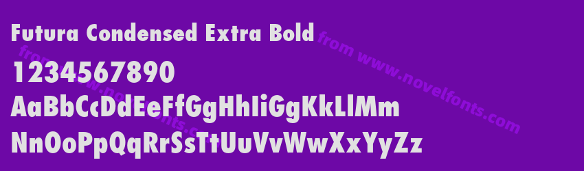 Futura Condensed Extra BoldPreview Futura Condensed Extra BoldPreview
