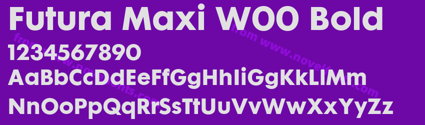 Futura Maxi W00 BoldPreview Futura Maxi W00 BoldPreview
