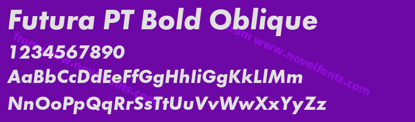Futura PT Bold ObliquePreview Futura PT Bold ObliquePreview
