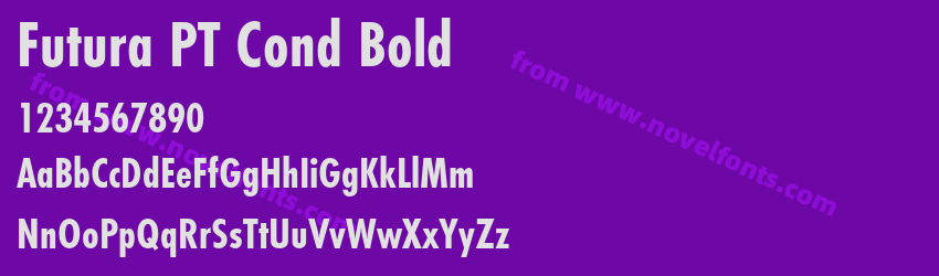 Futura PT Cond BoldPreview Futura PT Cond BoldPreview