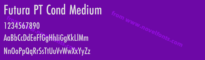 Futura PT Cond MediumPreview Futura PT Cond MediumPreview