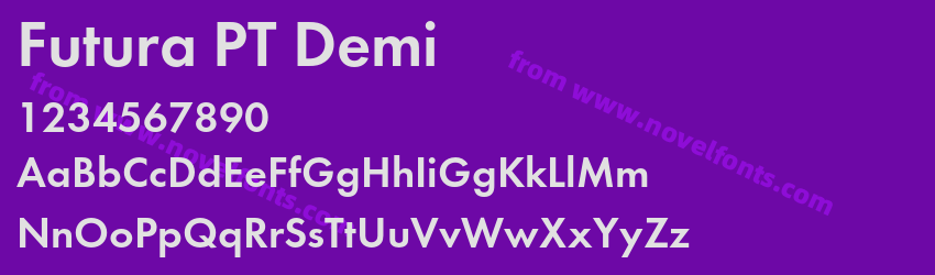 Futura PT DemiPreview Futura PT DemiPreview