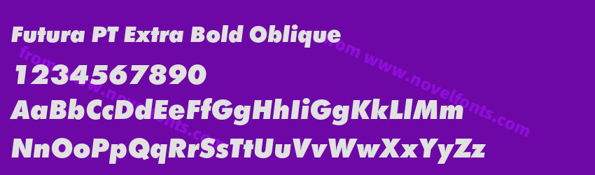 Futura PT Extra Bold ObliquePreview Futura PT Extra Bold ObliquePreview