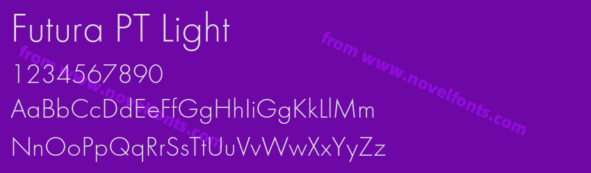 Futura PT LightPreview Futura PT LightPreview