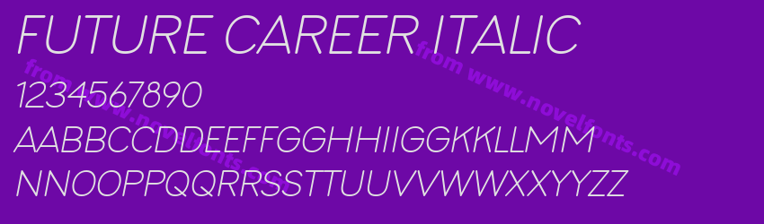 Future Career ItalicPreview Future Career ItalicPreview