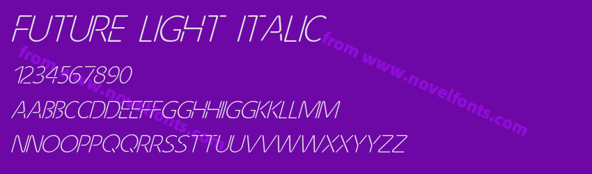 Future Light ItalicPreview Future Light ItalicPreview