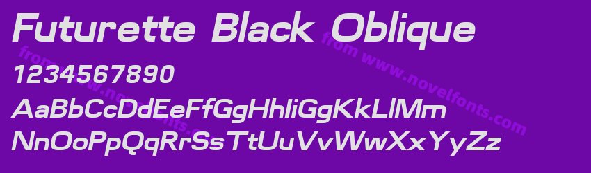 Futurette Black ObliquePreview Futurette Black ObliquePreview