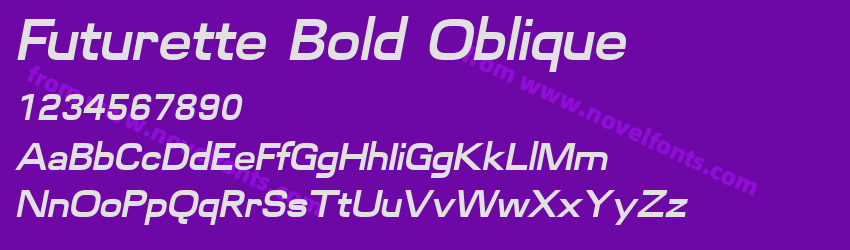Futurette Bold ObliquePreview Futurette Bold ObliquePreview