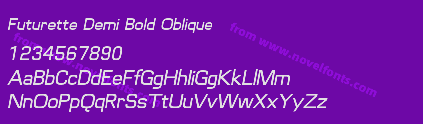 Futurette Demi Bold ObliquePreview Futurette Demi Bold ObliquePreview