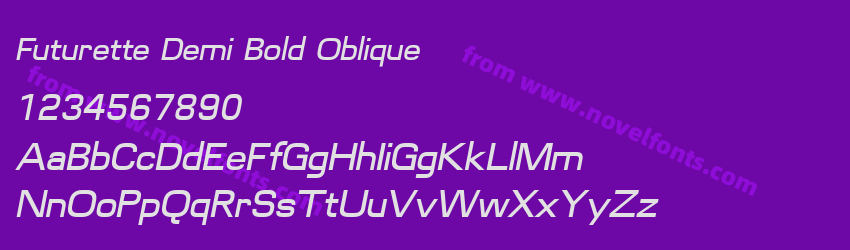 Futurette Demi Bold ObliquePreview Futurette Demi Bold ObliquePreview