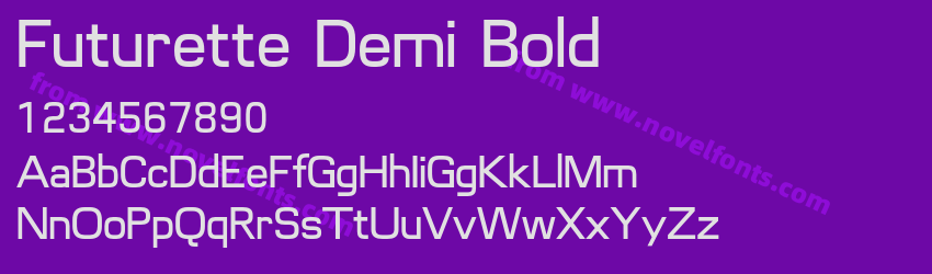 Futurette Demi BoldPreview Futurette Demi BoldPreview