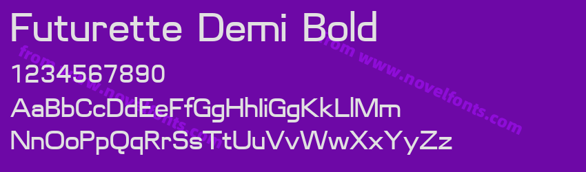 Futurette Demi BoldPreview Futurette Demi BoldPreview