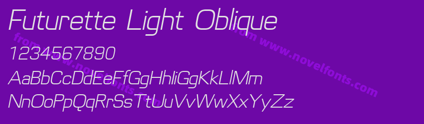 Futurette Light ObliquePreview Futurette Light ObliquePreview