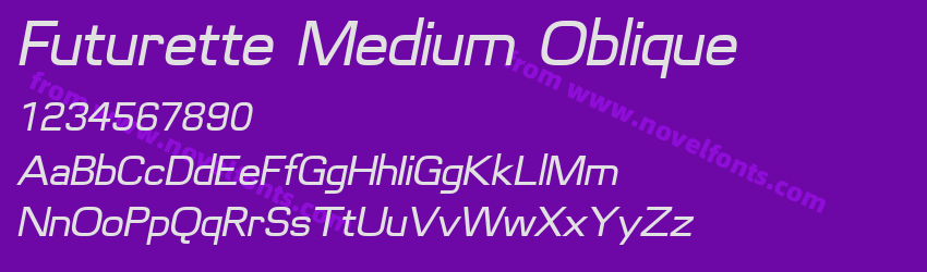 Futurette Medium ObliquePreview Futurette Medium ObliquePreview
