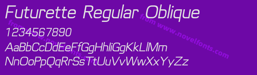 Futurette Regular ObliquePreview Futurette Regular ObliquePreview