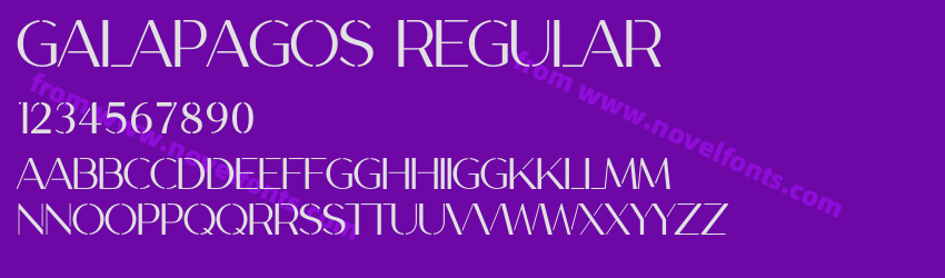 GALAPAGOS RegularPreview GALAPAGOS RegularPreview