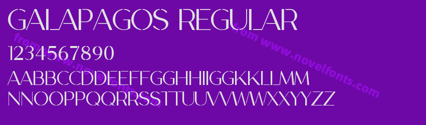 GALAPAGOS RegularPreview GALAPAGOS RegularPreview