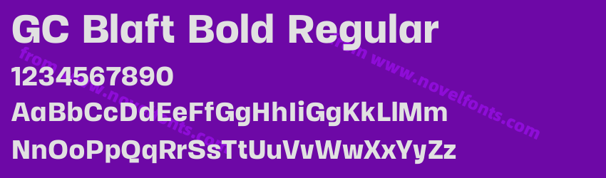 GC Blaft Bold RegularPreview GC Blaft Bold RegularPreview