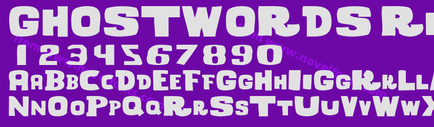 GHOSTWORDS RegularPreview GHOSTWORDS RegularPreview