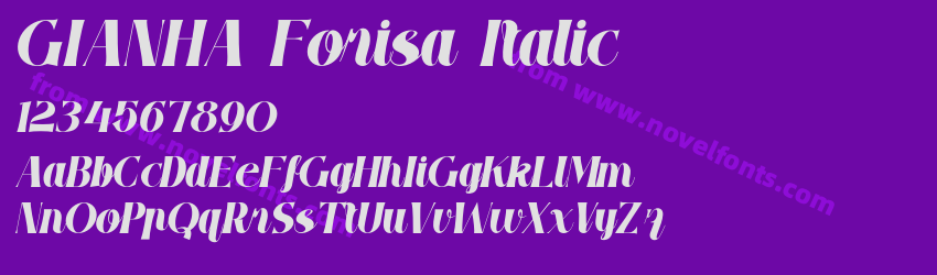 GIANHA Forisa ItalicPreview GIANHA Forisa ItalicPreview
