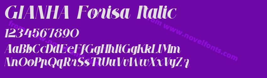 GIANHA Forisa ItalicPreview GIANHA Forisa ItalicPreview