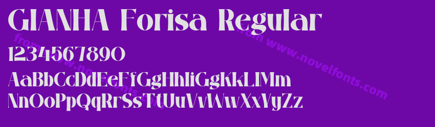 GIANHA Forisa RegularPreview GIANHA Forisa RegularPreview