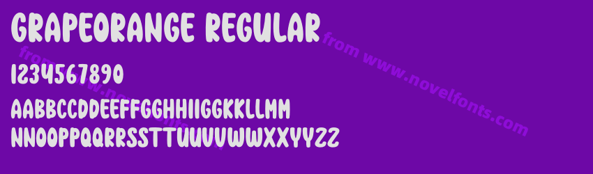 GRAPEORANGE RegularPreview GRAPEORANGE RegularPreview
