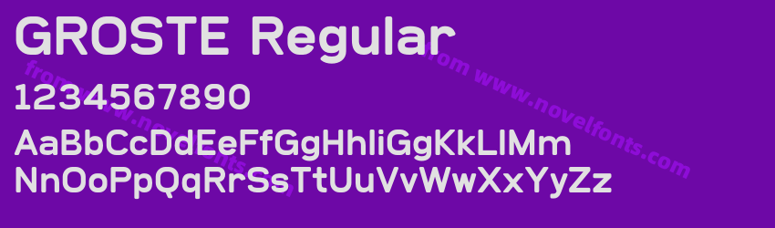 GROSTE RegularPreview GROSTE RegularPreview