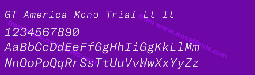 GT America Mono Trial Lt ItPreview GT America Mono Trial Lt ItPreview