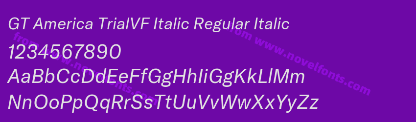 GT America TrialVF Italic Regular ItalicPreview GT America TrialVF Italic Regular ItalicPreview