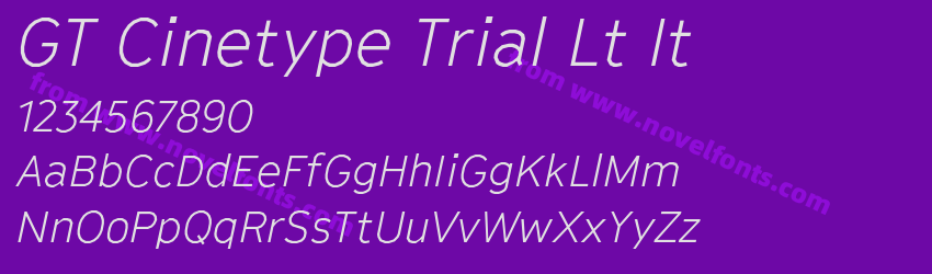 GT Cinetype Trial Lt ItPreview GT Cinetype Trial Lt ItPreview