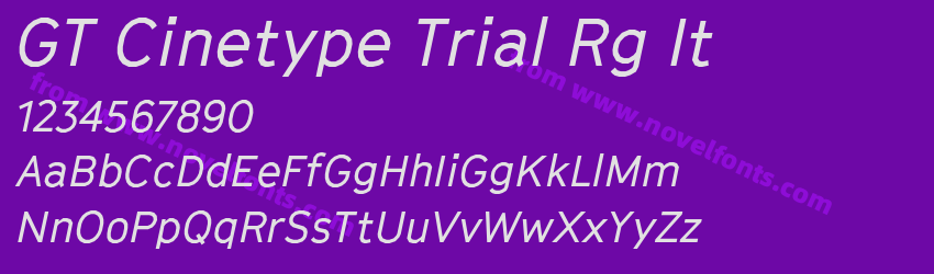 GT Cinetype Trial Rg ItPreview
