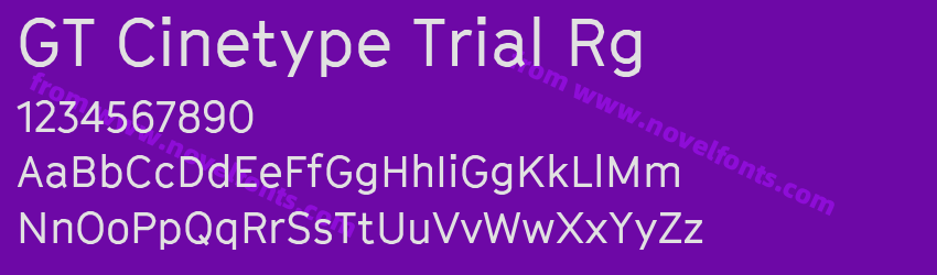 GT Cinetype Trial RgPreview GT Cinetype Trial RgPreview