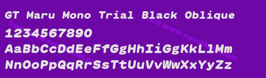 GT Maru Mono Trial Black ObliquePreview GT Maru Mono Trial Black ObliquePreview