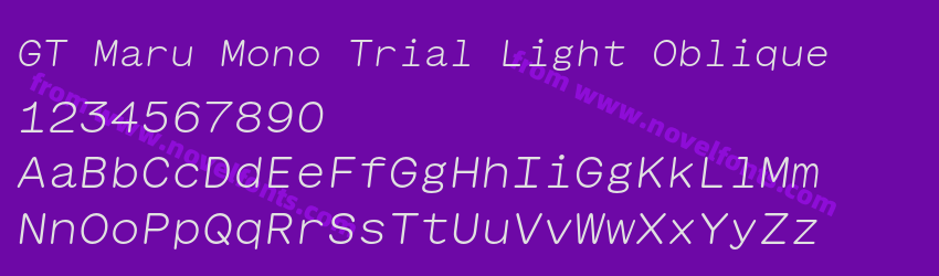GT Maru Mono Trial Light ObliquePreview GT Maru Mono Trial Light ObliquePreview