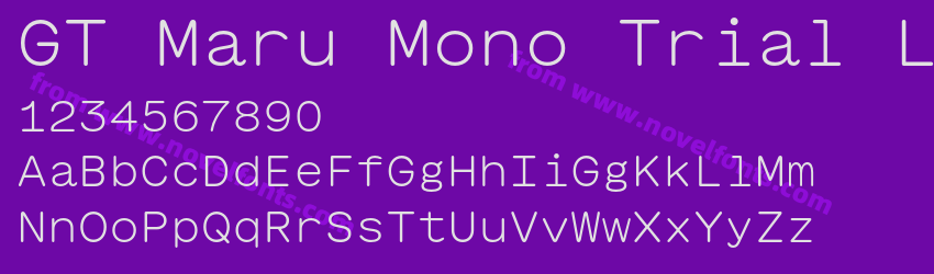 GT Maru Mono Trial LightPreview