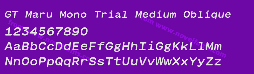GT Maru Mono Trial Medium ObliquePreview GT Maru Mono Trial Medium ObliquePreview