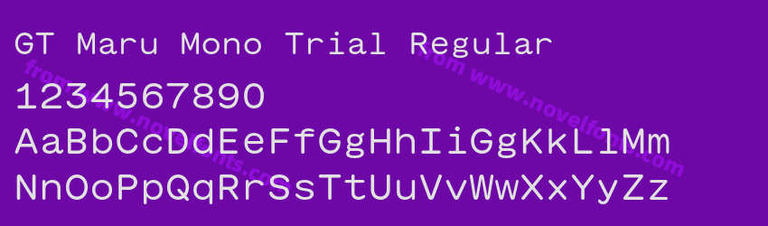 GT Maru Mono Trial RegularPreview GT Maru Mono Trial RegularPreview