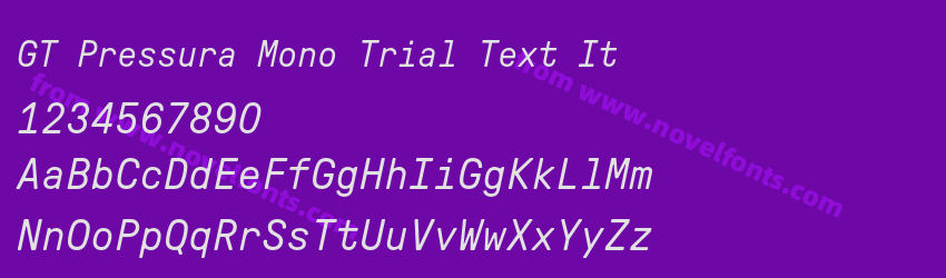 GT Pressura Mono Trial Text ItPreview GT Pressura Mono Trial Text ItPreview