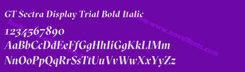 GT Sectra Display Trial Bold ItalicPreview