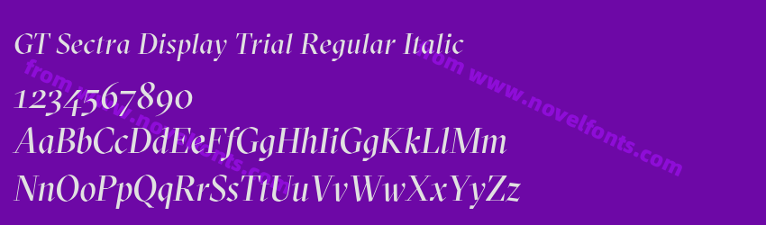 GT Sectra Display Trial Regular ItalicPreview GT Sectra Display Trial Regular ItalicPreview