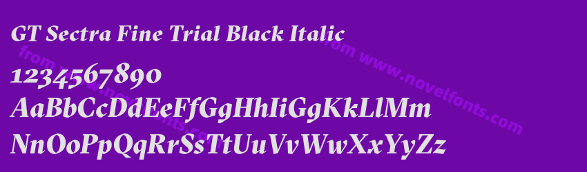 GT Sectra Fine Trial Black ItalicPreview GT Sectra Fine Trial Black ItalicPreview