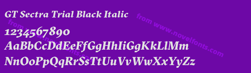 GT Sectra Trial Black ItalicPreview GT Sectra Trial Black ItalicPreview