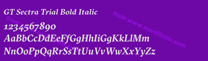 GT Sectra Trial Bold ItalicPreview GT Sectra Trial Bold ItalicPreview
