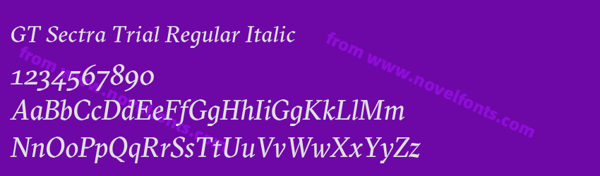 GT Sectra Trial Regular ItalicPreview