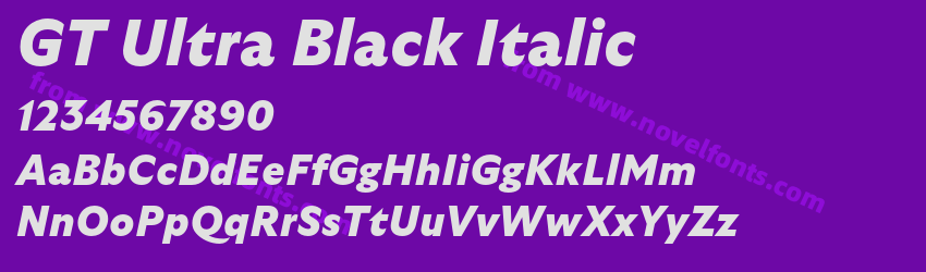 GT Ultra Black ItalicPreview GT Ultra Black ItalicPreview