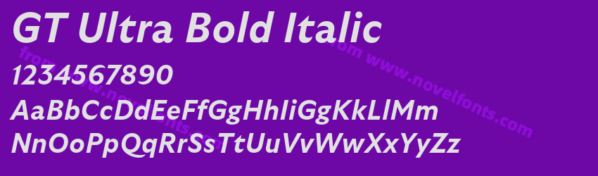 GT Ultra Bold ItalicPreview